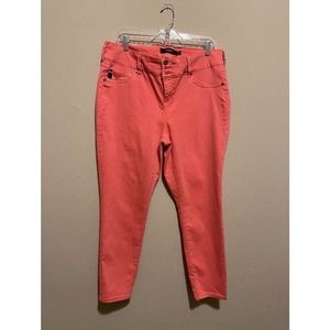 Torrid Orange Demim Capri Pants Curvy- Size 18